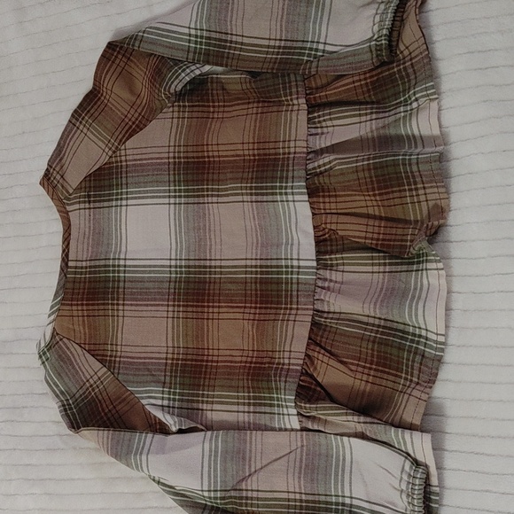 The Children's Place Olive Plaid Top With Leggings Two Piece Set - Picture 5 of 6